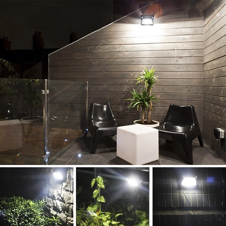 2W Smd Motion Sensor Rgb Color Changing House Garden Yard Light Led Solar Stair Fence Lamp