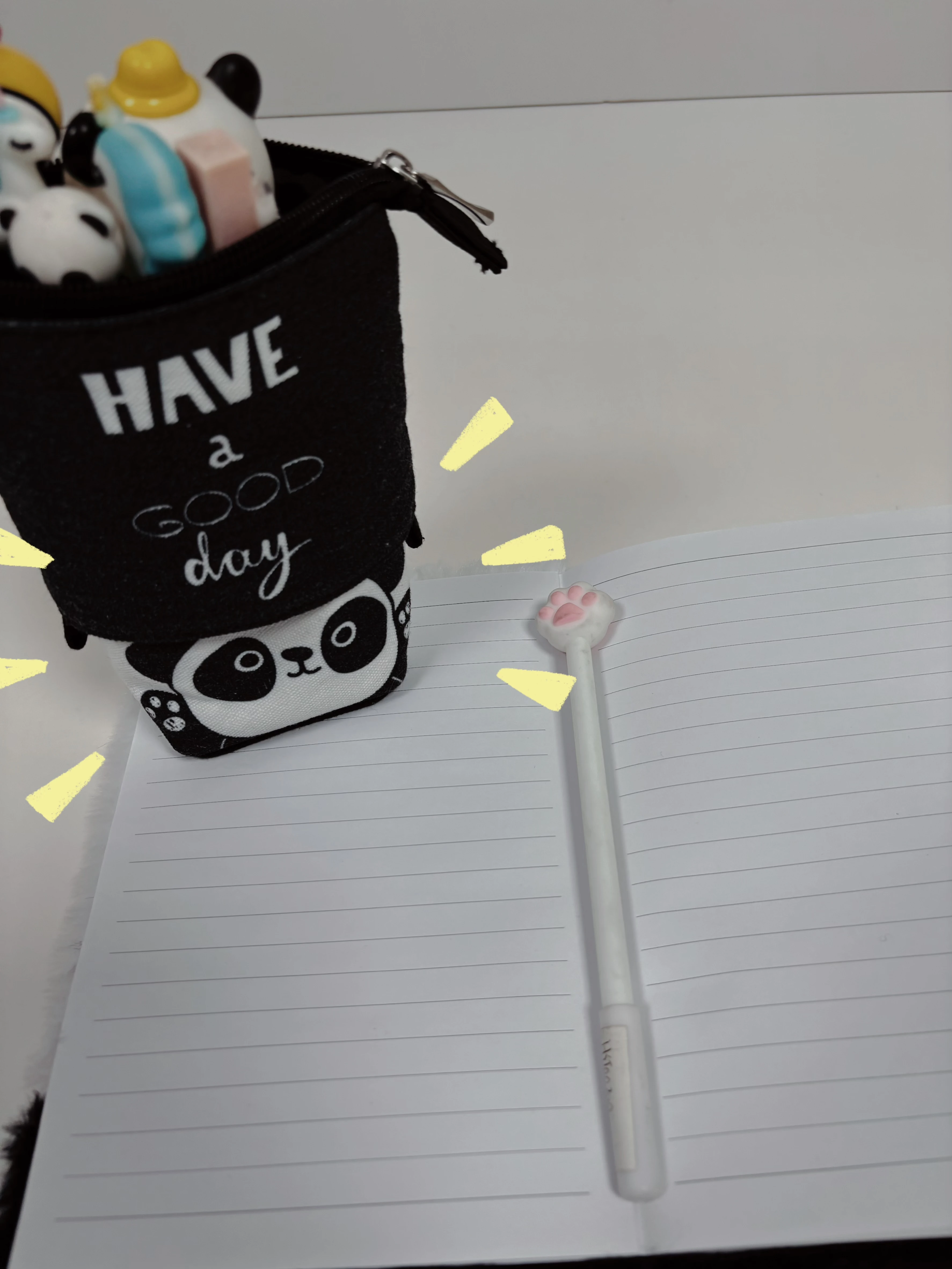 Оптовая продажа пенал для карандашей с изображением панды милые животные школьных принадлежностей