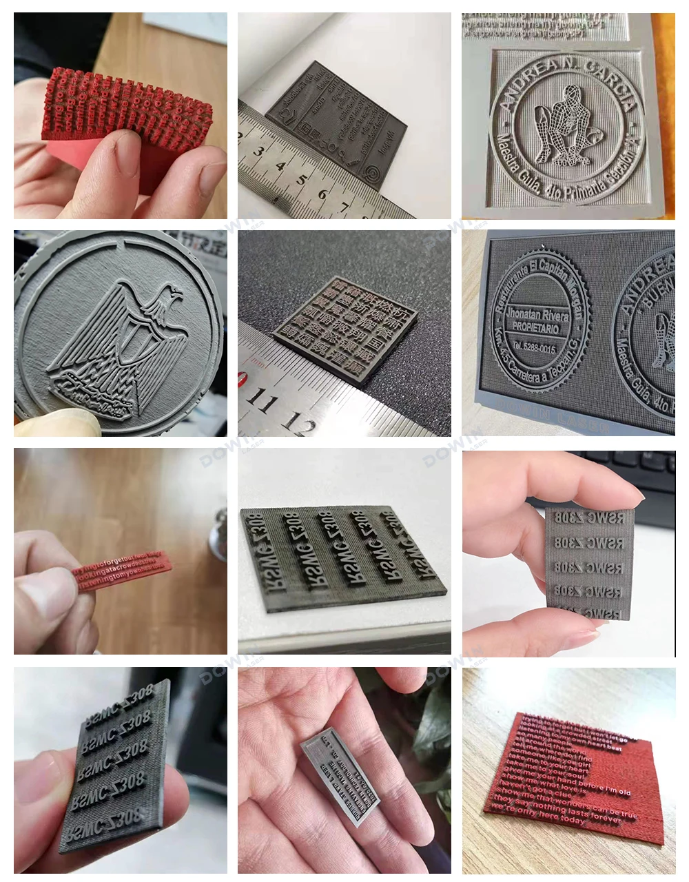 rubber stamp sample