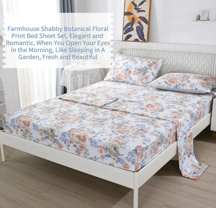 Soft Like 2200tc Egyptian Cotton Sheet Sets Home 4 Piece Microfiber Bed