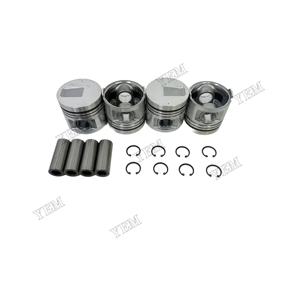 4PC S4S Piston + Piston Rings Set STD 94.0mm for Mitsubishi S4S Engine Piston Kit
