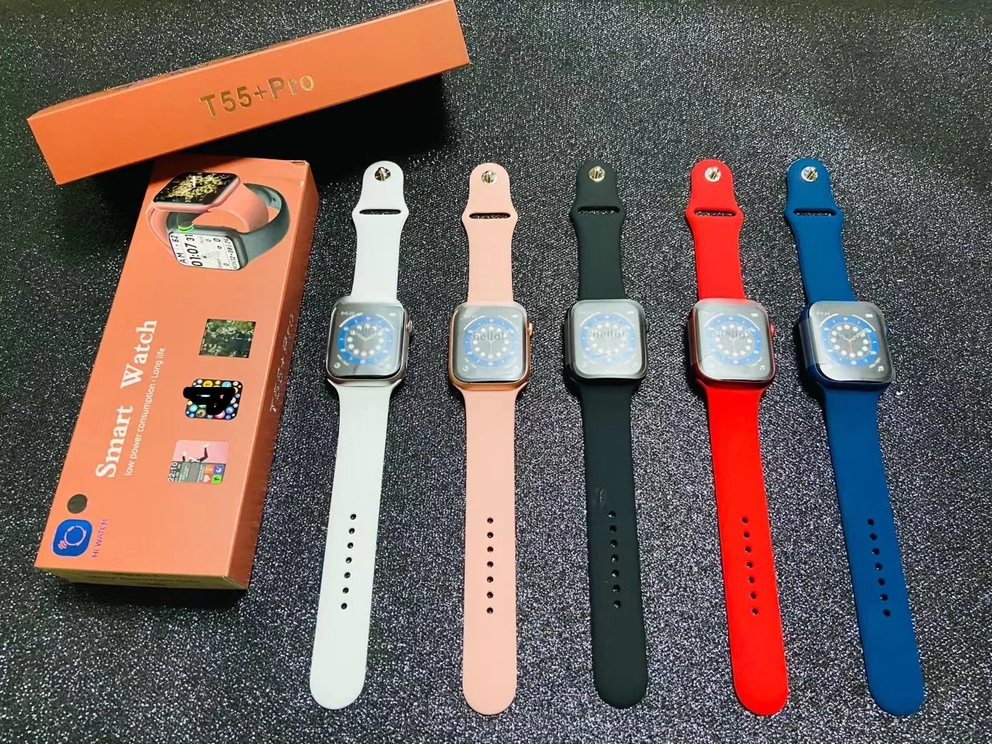 2021 Latest 1.75 Full Screen Bt Calling T55+ Pro Series 6 Pro Smart Watch  Rotate Key,Siri T55+ Pro Hi Watch 6 Heart Rate Games - Buy Series 6 Pro  Smart Watch,T55+ Pro,Hi