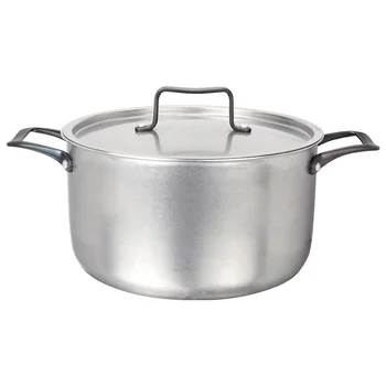 Wholesale Durable Kitchenware Cooking Pot Tri-ply Stainless Steel Casserole Soup Pot for Kitchen Induction Cooker