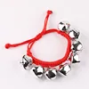 Croix cloche corde rouge argent