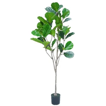 cheap price indoor plastic green plant Banyan Ficus Bonsai Trees