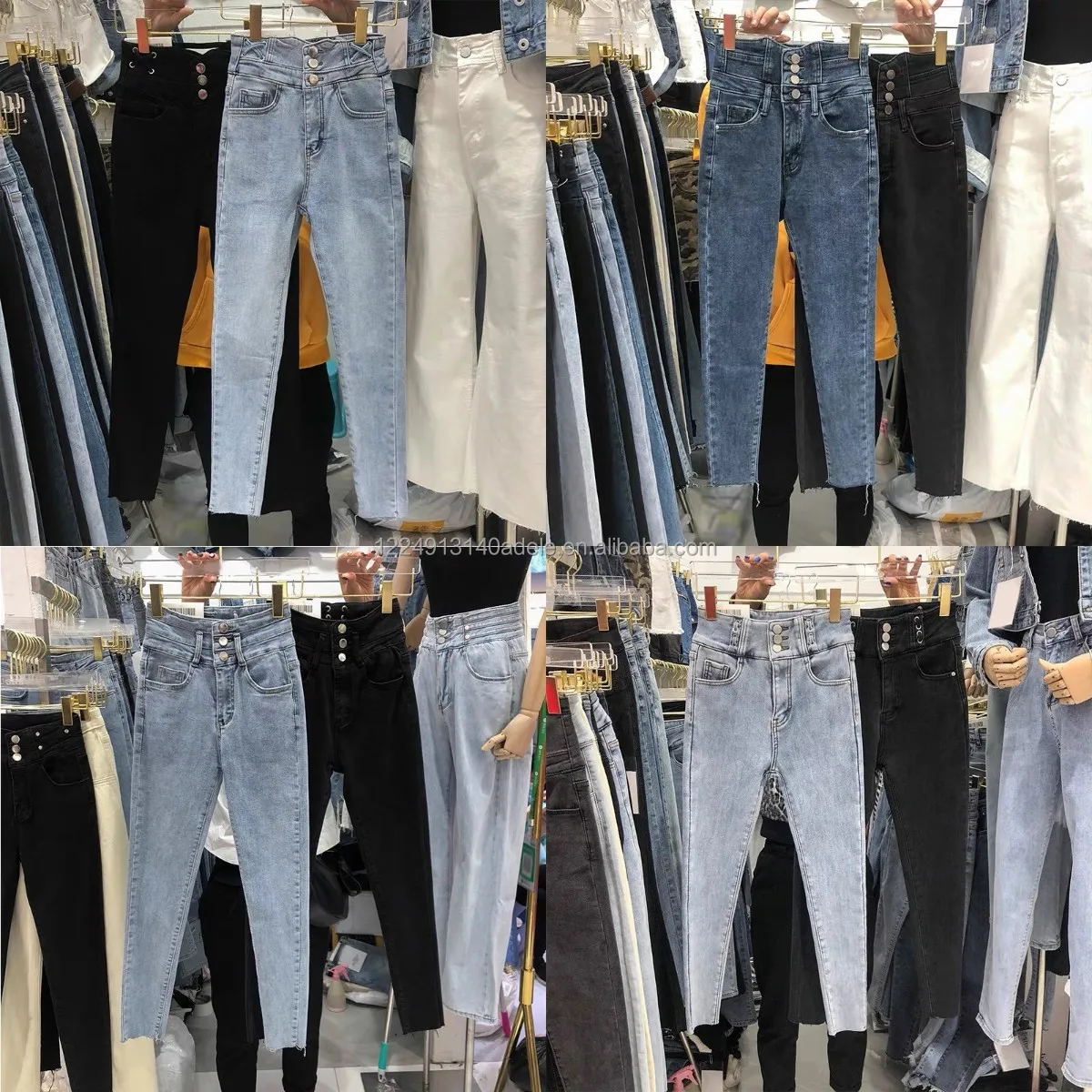 Pantalones Vaqueros Coreanos De Cintura Alta Para Mujer,Vaqueros De Pierna  Recta,Lavado De Arena,Apertura De Pie,Estilo Boyfriend - Buy Barato Mujer  Jeans De Moda De Fábrica,Vaqueros De Mujer Sexy,Pantalones Vaqueros Jeans  Mujer Product