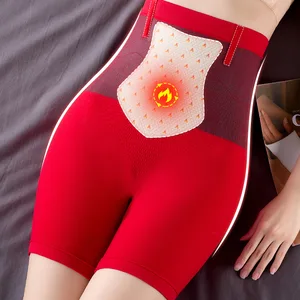 Women's High-Waisted Seamless Abdominal Control Panties Postpartum Hip Lifting Body Shaping Underpants Thin Nylon Woven Firm