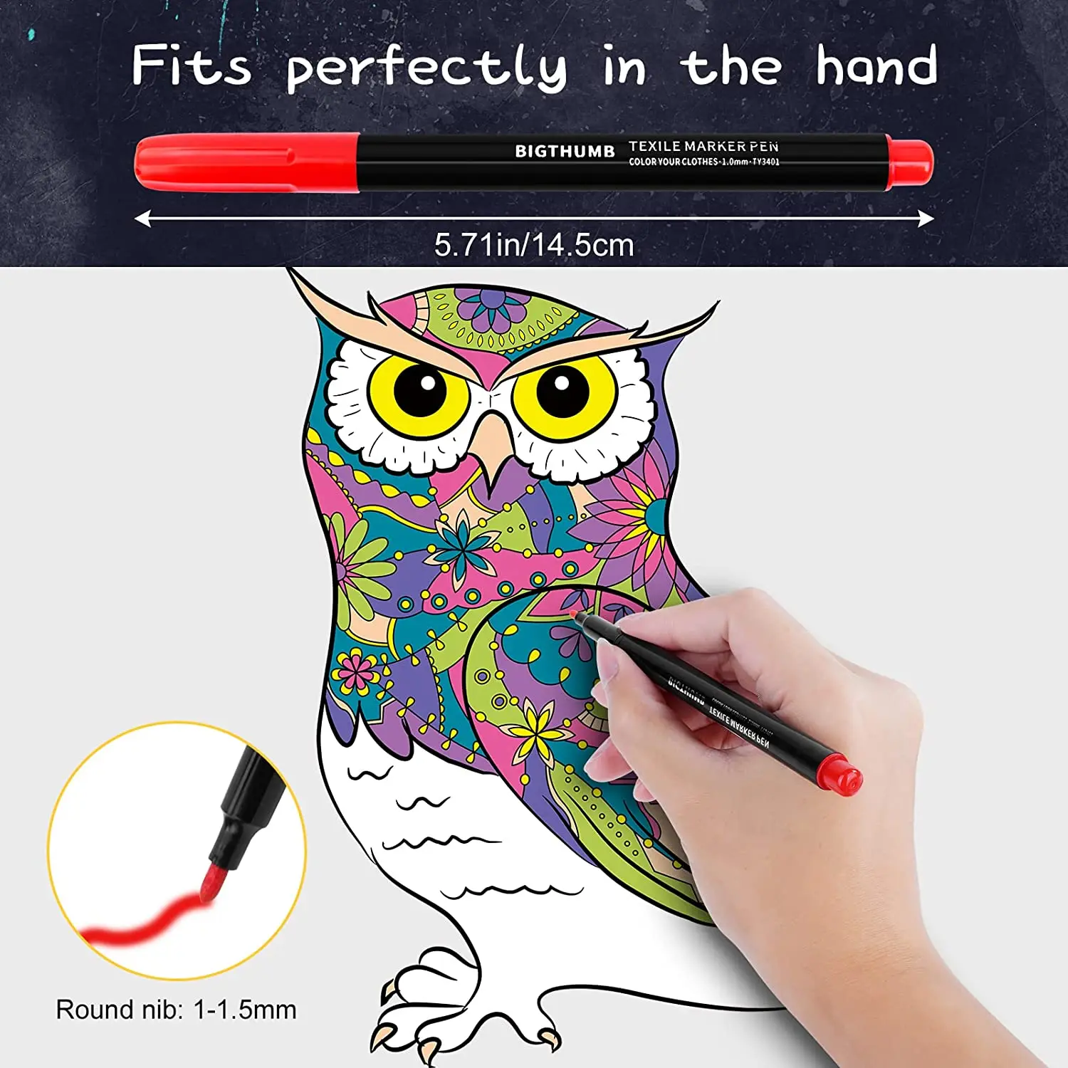 Перманентные маркеры для ткани, горячая Распродажа, высококачественные маркеры для краски ткани, нетоксичные маркеры для ткани