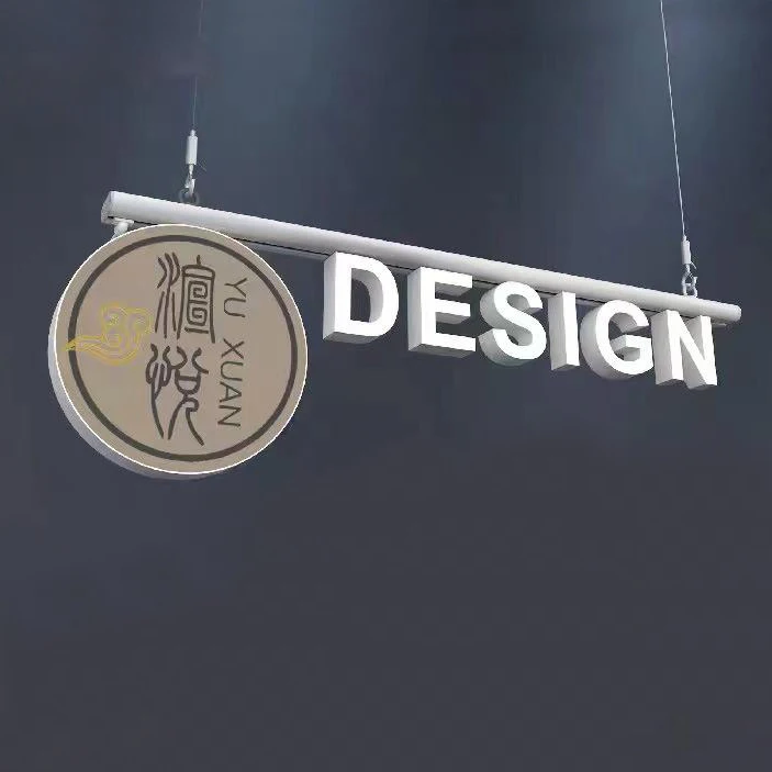 Custom LED Transformer-Powered Advertising Signs Outdoor Logo Illuminated Alphabet Acrylic Magnetic Track Letters Lighting