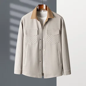 New Spring and Autumn Men's Lapel Jacket High Quality Plus-size Business Casual Jacket Tailored Jacket