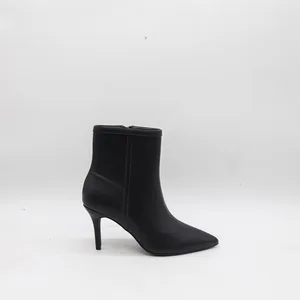 BUSY GIRL HQ1130 Custom Pointed-toe Stiletto Heels Elegant Women's Ankle Boots New 2026 Autumn/winter Classic Black Ankle Boots
