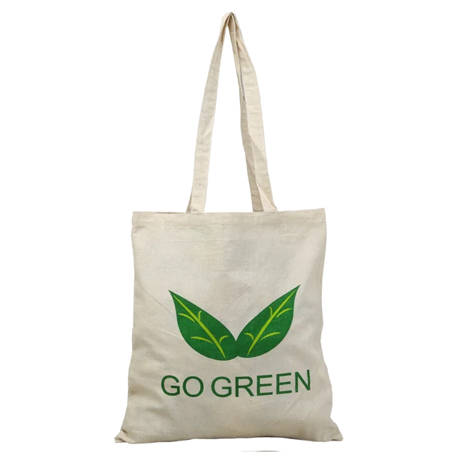 Eco Friendly Promotional Long Handled Cotton Bag Cotton Shopping Bag