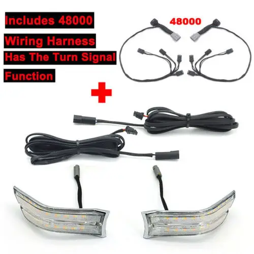 RACEPRO Motorcycle Fog Light Side Auxiliary LED Turn Signals Decorative Cowl Light for Honda GOLDWING GL1800 GL 1800 2018-2022