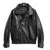Waxed leather black
