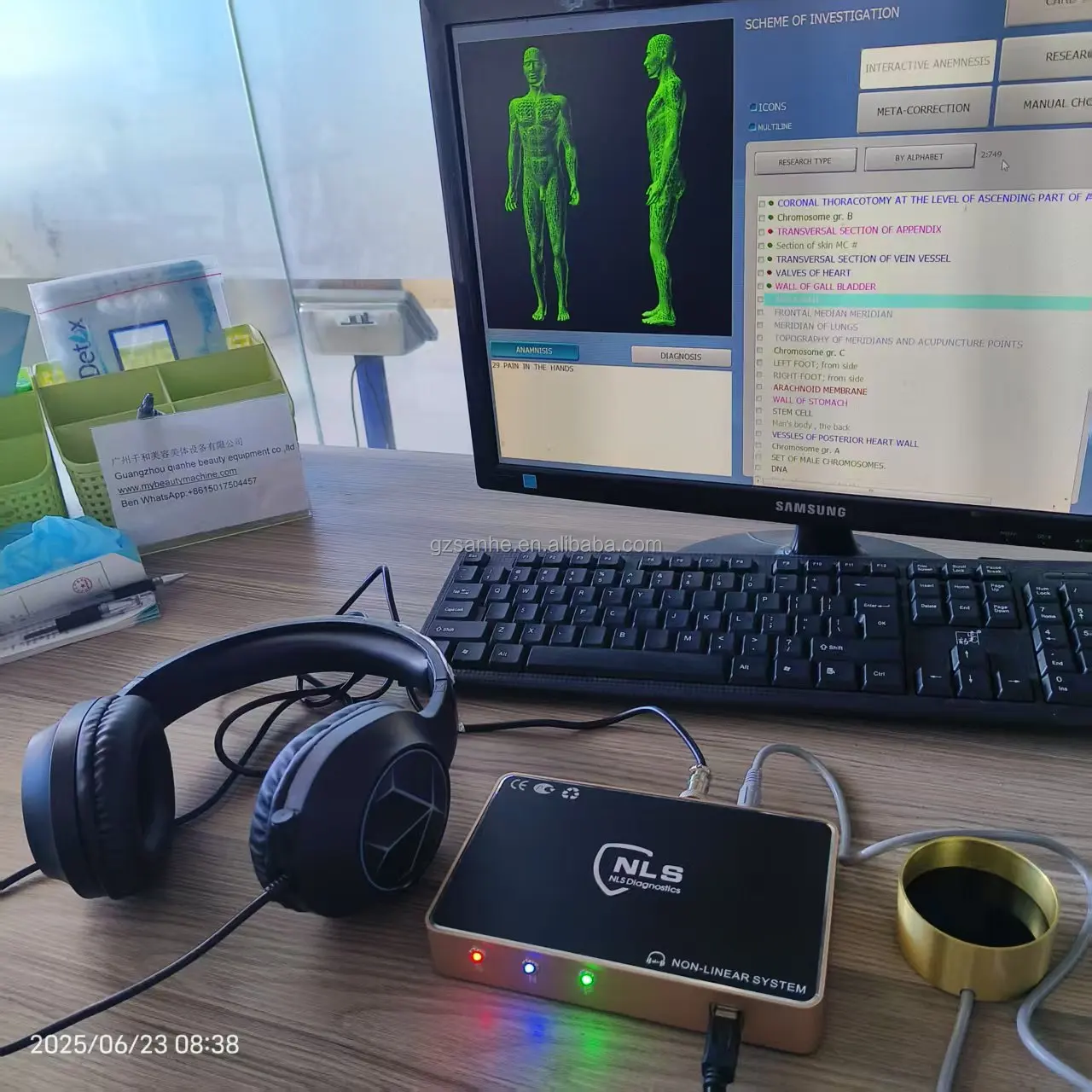 Wholesale CHAKRA 12D NLS Nonlinear Scanner Homeopathy Phytotherapy Meta Correction Vegeto Test Bio Resonance Therapy Machine for