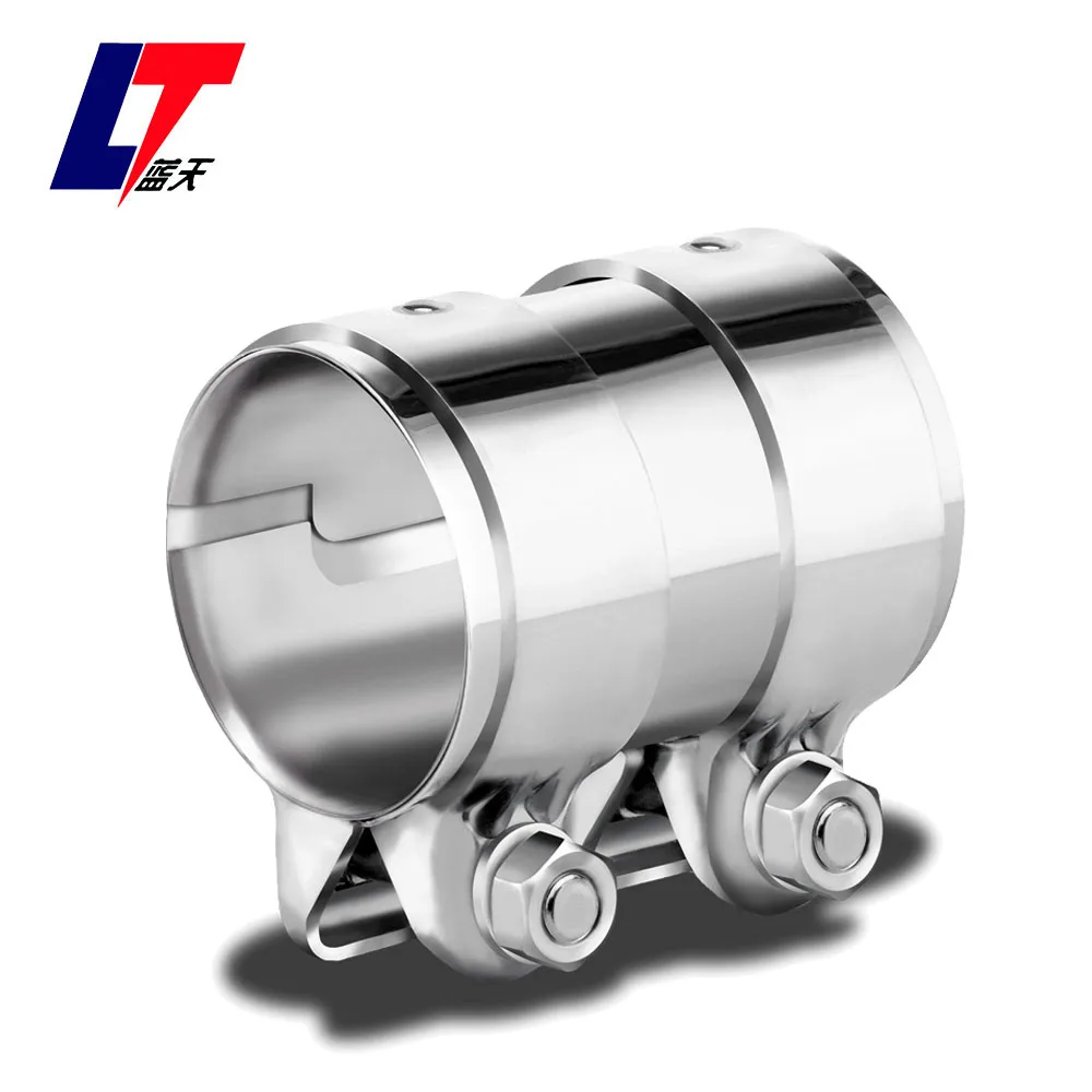 Heavy Duty Exhaust Pipe Connector - 36mm To 40mm X 90mm Sleeve Tube Clamp Joint