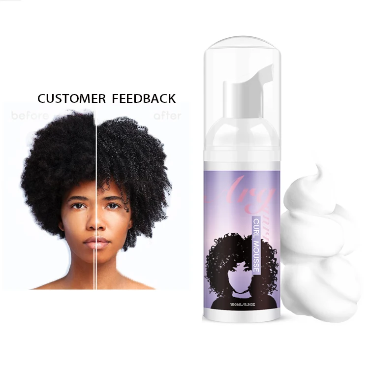 Private Label Control Frizzy Add Shine and Moisturize Twist Lock Rich Foam Alcohol Free Foam Mousse Hair Products