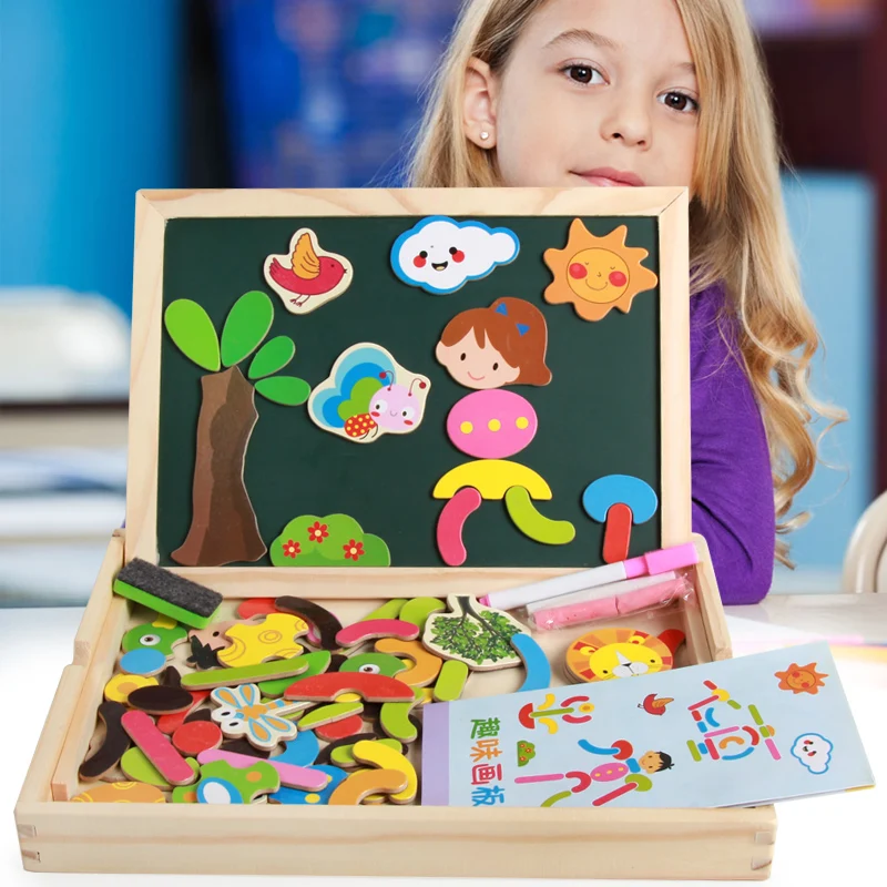 Wooden Educational Multifunction Drawing Board for Kids