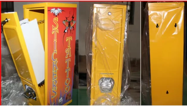 Mini Tattoo / Sticker / Card Coin Vending Machine