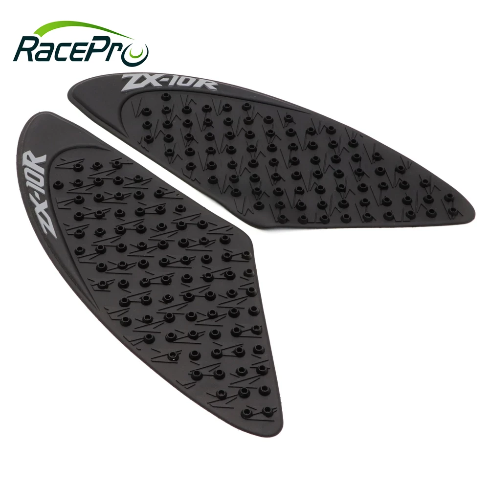 RACEPRO RP0920-3031B Motorcycle Protector Tank Pad Sticker Gas Knee Grip Traction Side Decal for Kawasaki ZX-10R  2006-2007