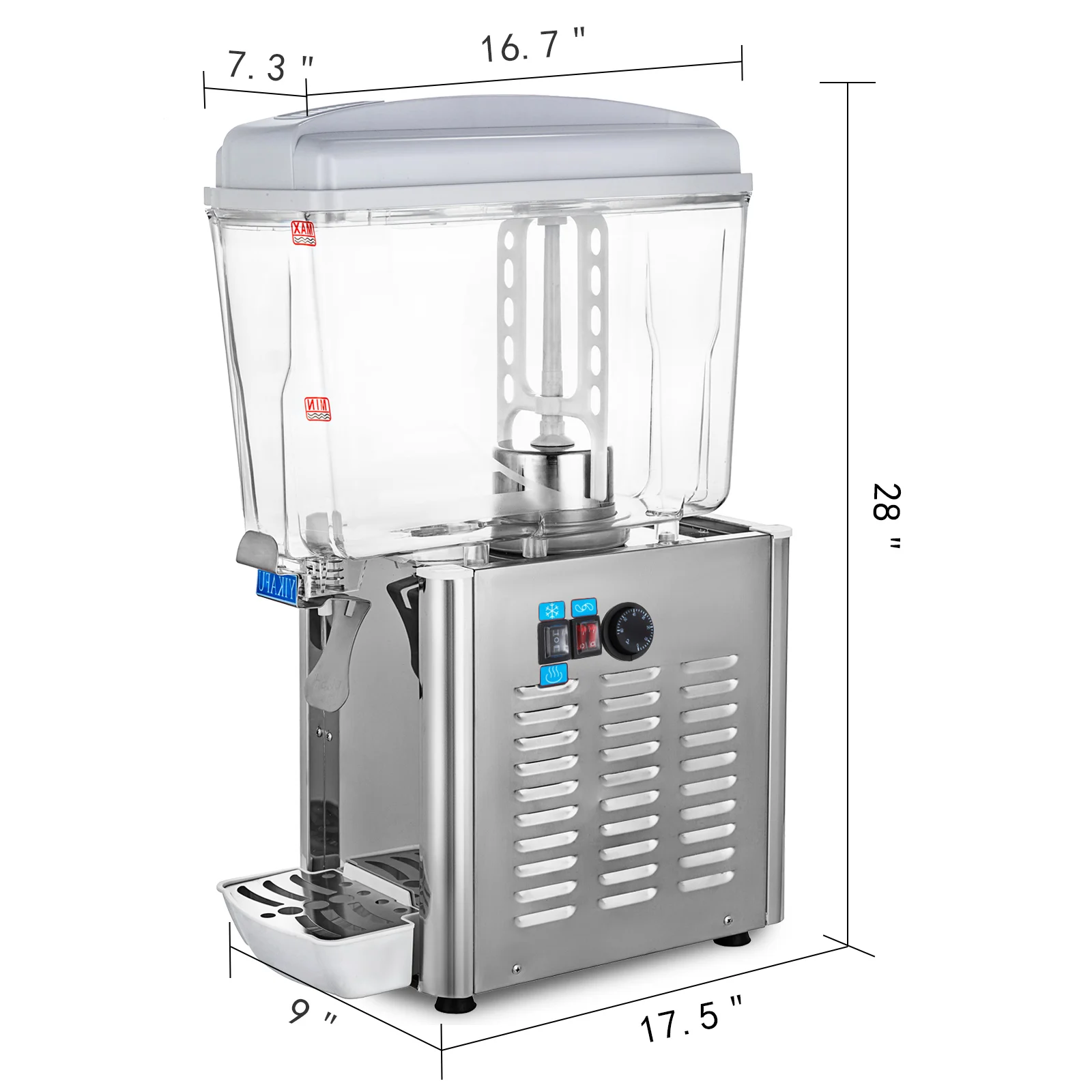 Single Tank Electric Frozen Drink Slush Machine Price for Ice Cream ...