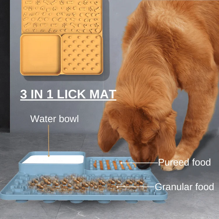 New Style Pet Slow Food Licking Mat Dog Licking Plate Dog Utensils Pet