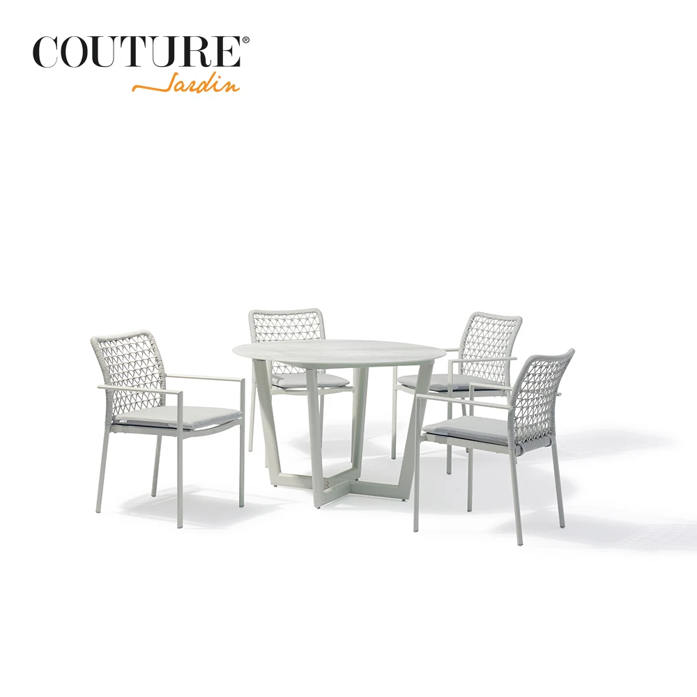 Обеденный стол от Couture Club, прочный алюминиевый обеденный стол с порошковым покрытием