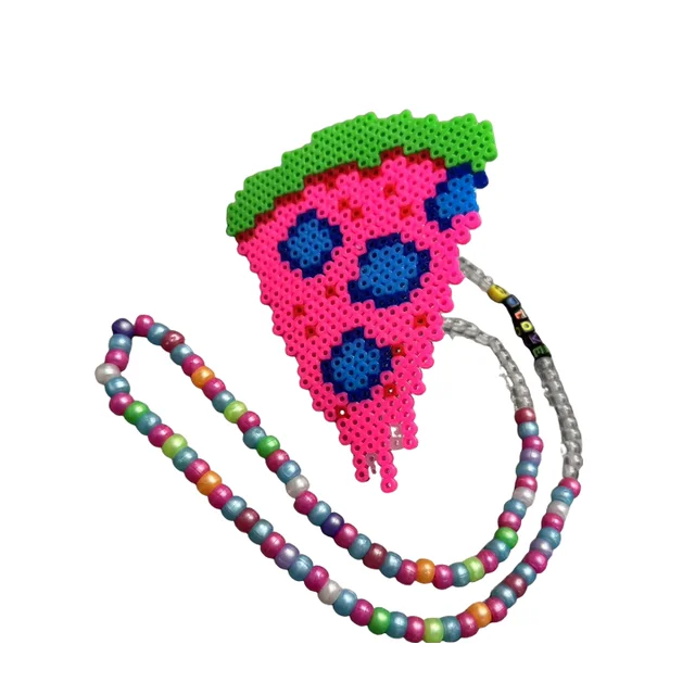 Kandi Led light up Chewing Protect EDM Rave Pacifier Perler Necklace