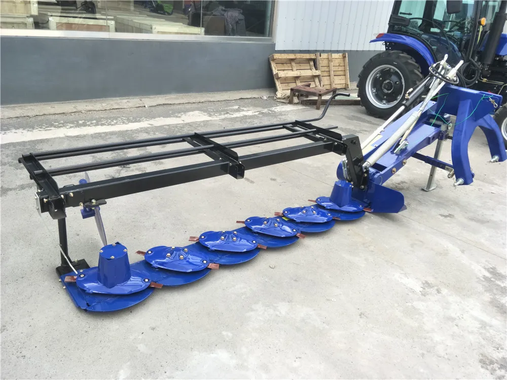 Fast Delivery Factory Sale  Lowest Price 7 Disk  Disc Rotary Mini hay Disk bar Mower Grass Hopper Mower
