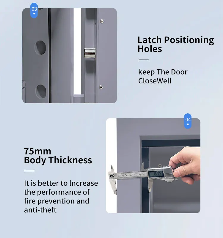 CEQSAFE Bank Deposit Secure Home Office Fire Box Digital Safe Cabinet Document Fireproof Safe Boxes details