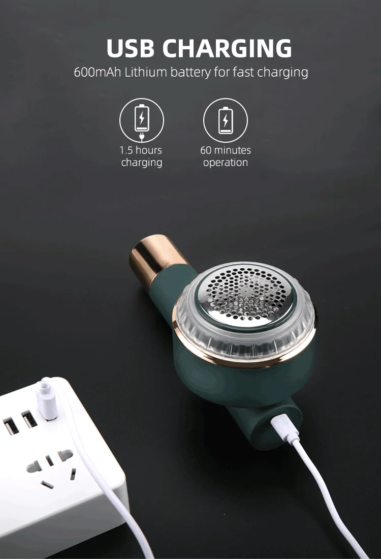 Pritech Portable Electric Reusable Rechargeable Fabric Shaver Lint