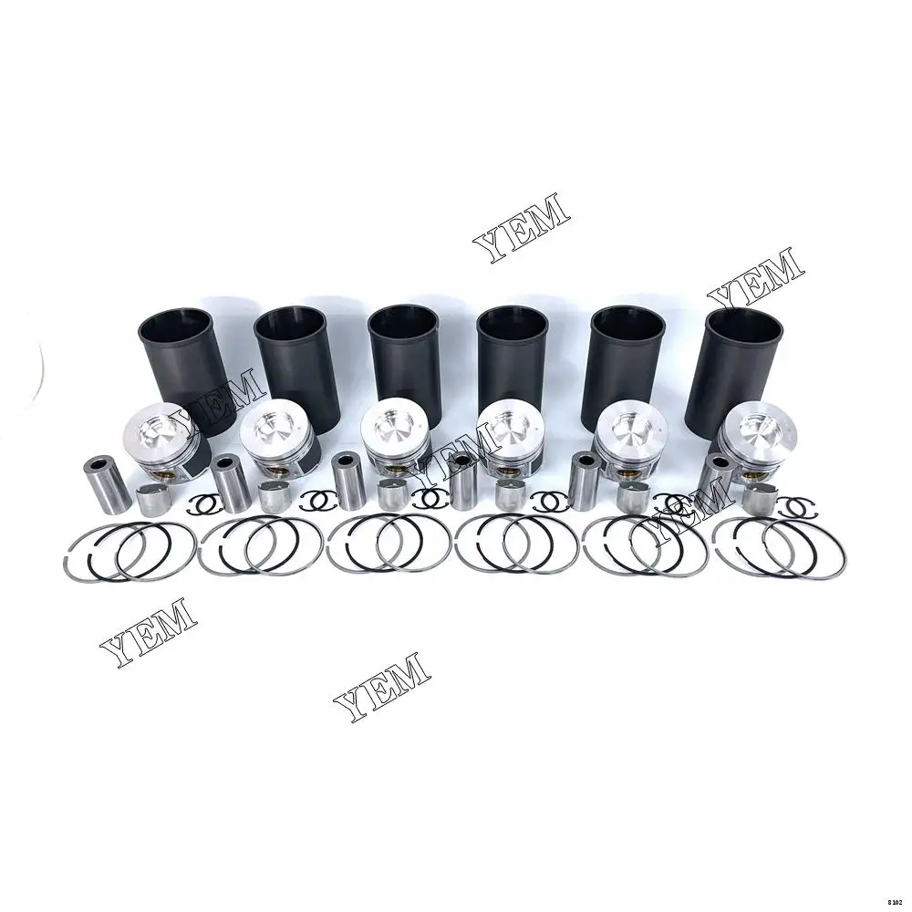 Engine Liner Kit With Cylinder Piston Ring Liner For Hino J08E Engine Replacement Parts