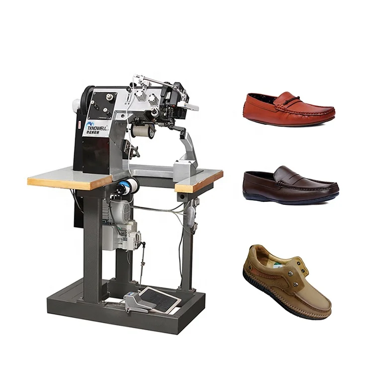 Chaussures de mocassin à motif en cuir Machine à coudre pour mocassin  tubulaire
