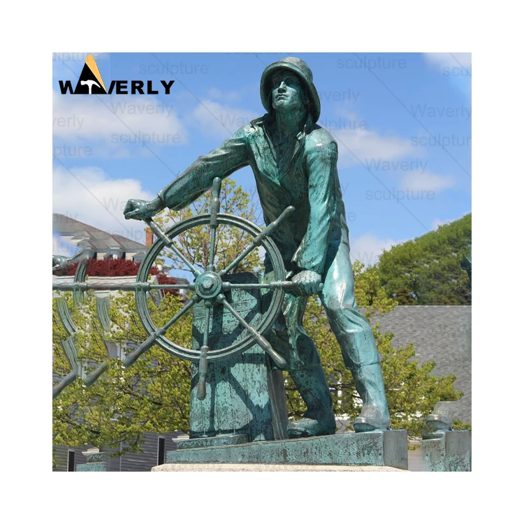 Outdoor Decoration Life Size Lifelike Figure Bronze Statue Of A Man At ...