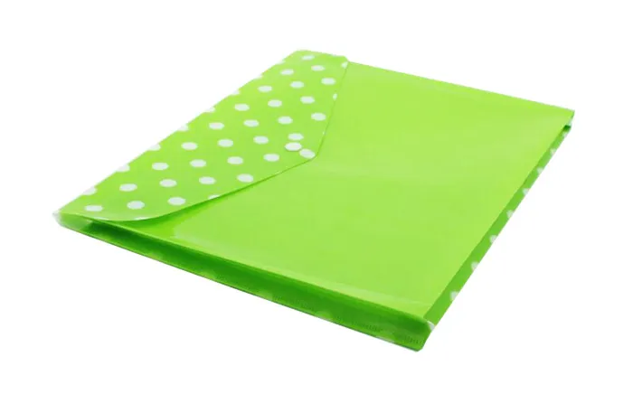 Custom Pp Plastic A4 Envelope Document Snap Closure Folder Clear Button ...