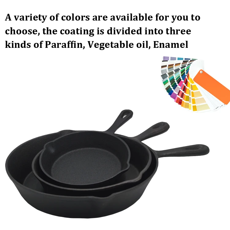 China Kitchen Pre-Seasoned Cast Iron Skillet Set 3-Piece – 6 Inch, 8 Inch  and 10 Inch Manufacture and Factory