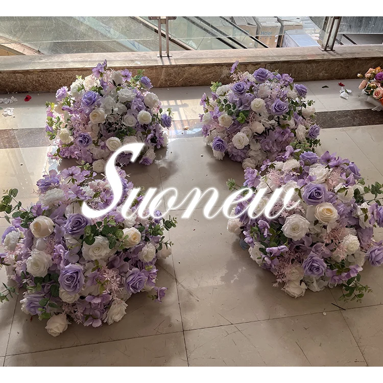 Sn-a011 50cm 60cm Pink White Red Large Rose Arrangement Artificial ...