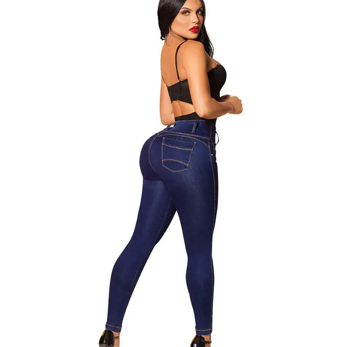 Colombian Jeans Women Casual Jeans High Waist Skinny Butt Lifting Elastic Bodycon Pencil Sexy 7235