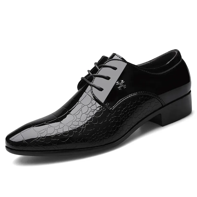 Размер 14; Лидер продаж; Удобные мужские деловые туфли из кожзаменителя для торжественных случаев