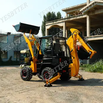 Free shipping YESBETTER WZ45-16 escavadeira excavator tractor mini backho loader 4*4 mini digger loaders for sales