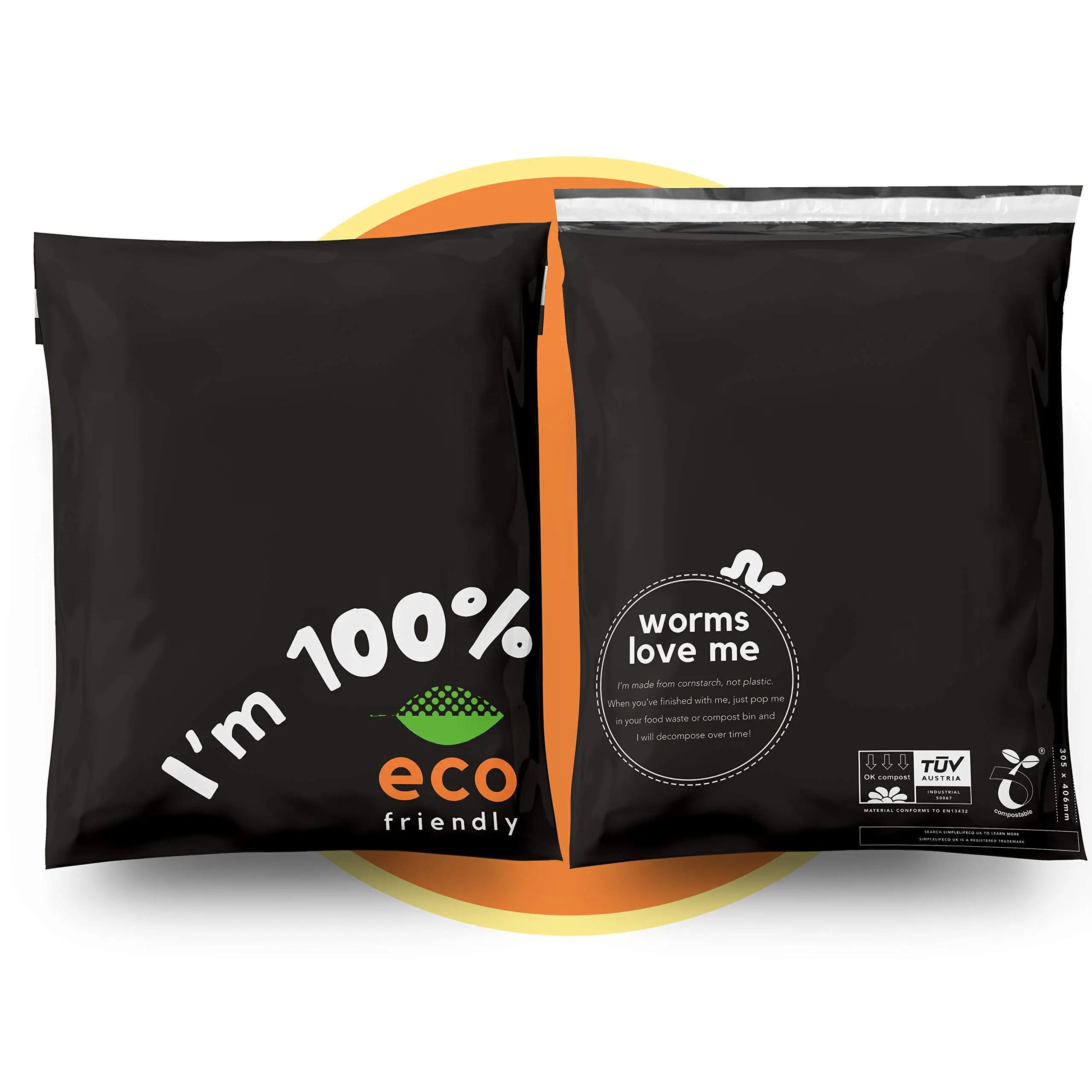 Custom 100 Compostable Poly Mailer Bag Buy Compostable Mailer Custom