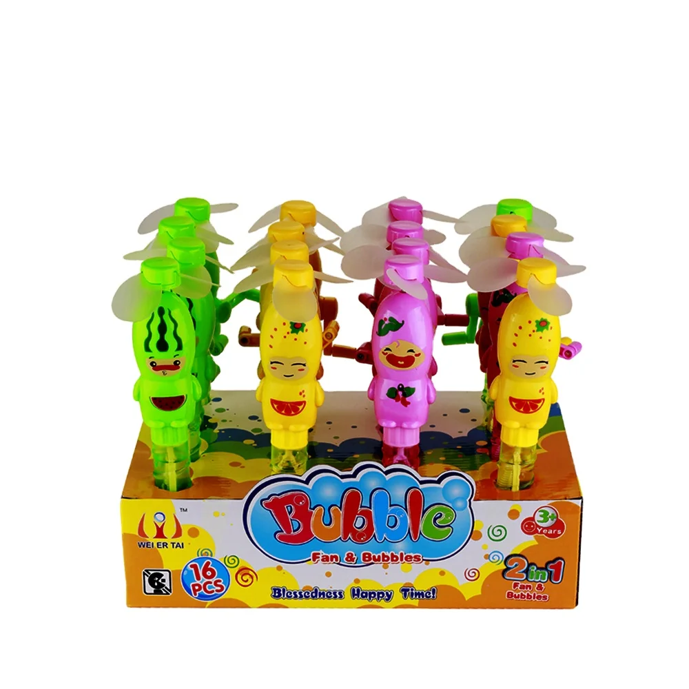 设计手摇风扇,带吹泡泡套装,适合儿童户外游戏 - buy bubble stick