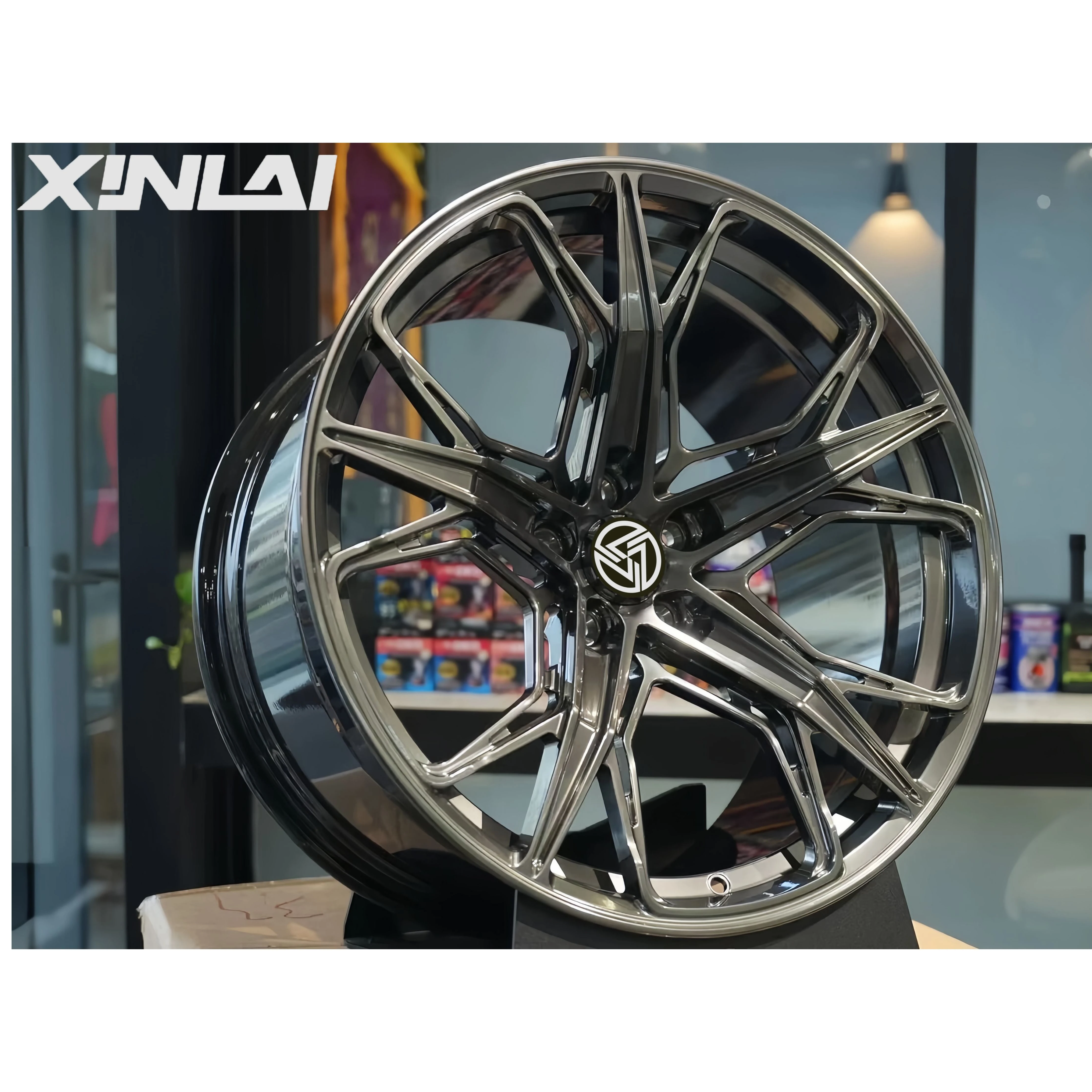 XINLAI Custom Deep Concave Forged Wheels Passenger Car Wheels 5X120 5X114.3 5X112 18 19 20 21 22 Alloy Wheel - Image 1