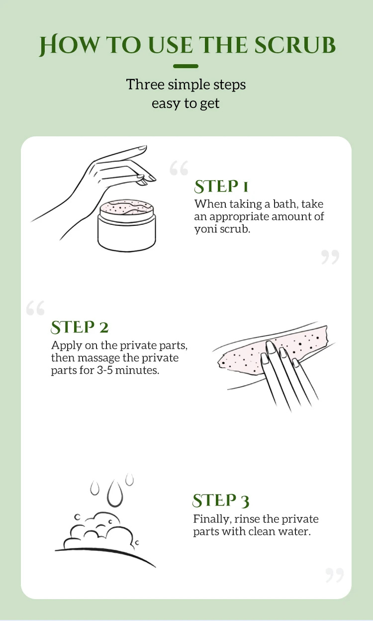 Private Label Organic Yoni Scrub Repair Whitening And Cleaning