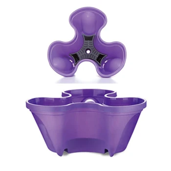 Wholesale Colorful Garden Tower Pot Stackable Flower Pots Lightweight Colorful Garden Plastic Plant Pots Tower Shape CLASSIC