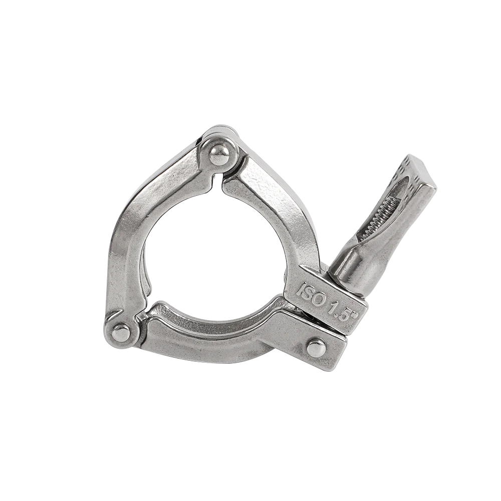 Iso Standard Sanitary Stainless Steel 304 3pc Pipe Clamps Buy Clamps