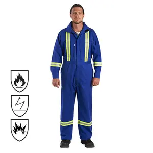 CE Certificate DuPont Nomex Aramid Oil Worker Refinery Oil Field Fireproof Coverall FR Flame Resistant Fire Retardant Work Wear