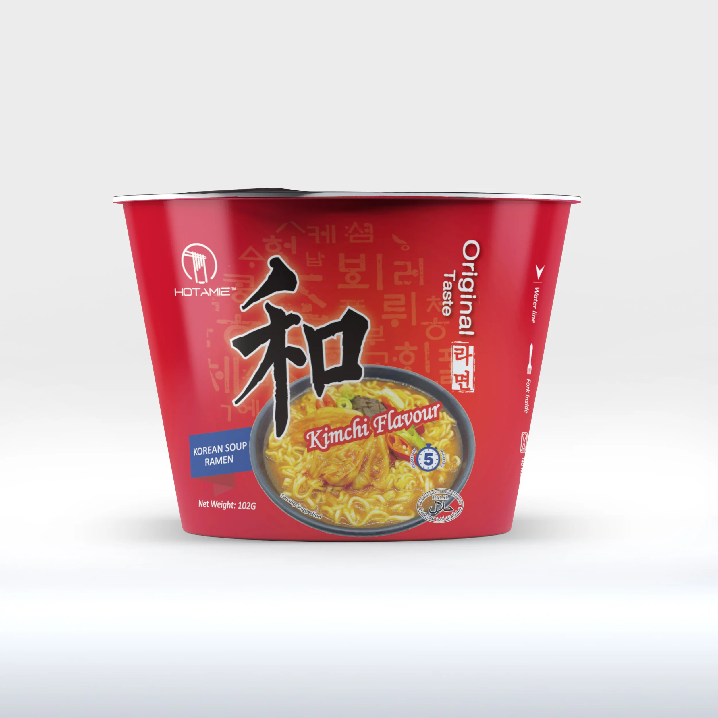 Китайский производитель еда в Корейском стиле HOTAMIE новый продукт корейский суп Халяль Ramyeon кимичи лапша быстрого