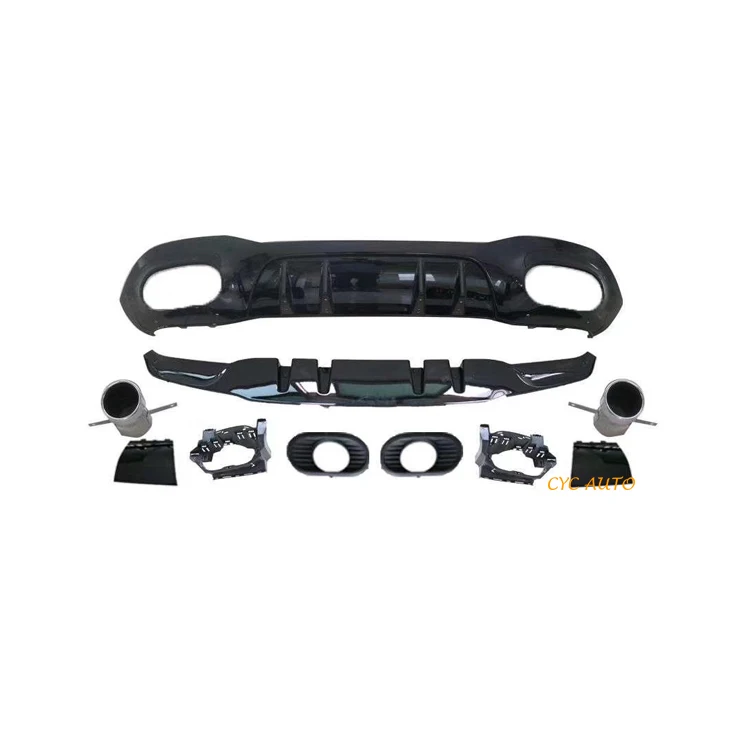 Car Parts W177 Diffuser for Mercedes a Class W177 A35 Rear Diffuser Sport Hatchback 2019 2020