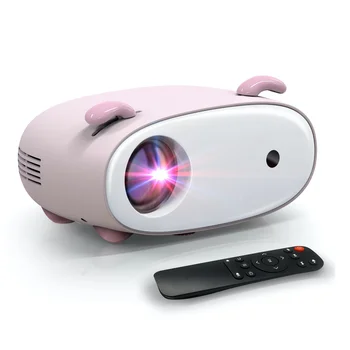 Wholesale Full HD Smart Mini Video Projector Kids Piggy Portable Gift Native LCD 1080P Children Wifi Bluetooth For Home